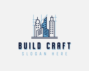 Building Blueprint Architect logo design