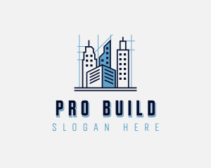 Building Blueprint Architect logo design