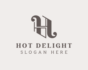 Classic Stylish Boutique Letter H logo design