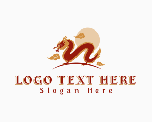 Legend - Chinese Mythical Dragon logo design