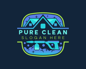 Sanitize - Sanitation Pressure Washer logo design