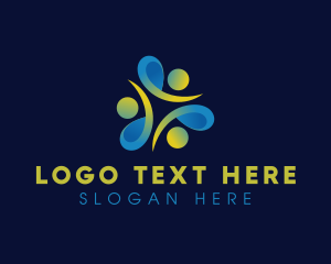 Outsourcing - Social Organization People logo design