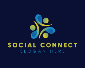 Social - Social Organization People logo design