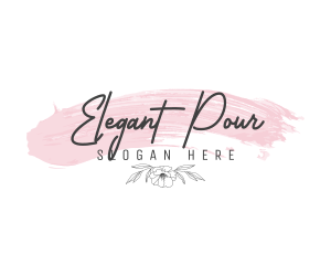 Watercolor Elegant Floral logo design