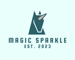 Mythical Unicorn Creature logo design