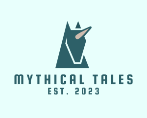 Mythical Unicorn Creature logo design