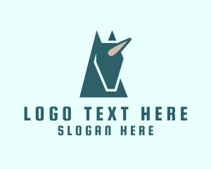 Mythical Unicorn Creature Logo