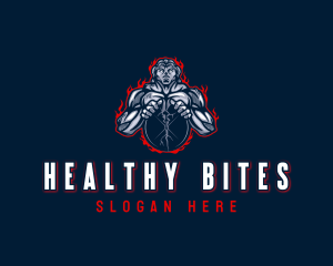 Fitness Bodybuilder Gym logo design