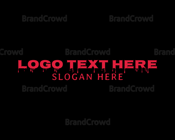 Scary Text Wordmark Logo