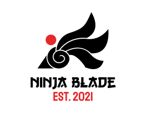 Ninja Throwing Knife logo design