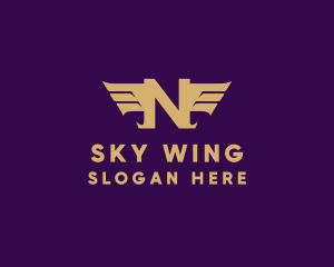 Wing - Elegant Wings Letter N logo design