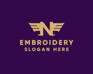 Elegant Wings Letter N logo design