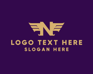 Elegant Wings Letter N Logo