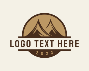Camping - Mountain Hills Peak logo design
