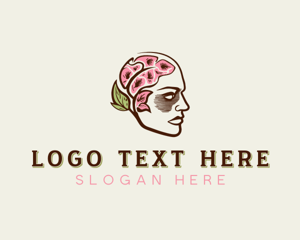 Psychiatrist - Feminine Mental Psychiatrist logo design