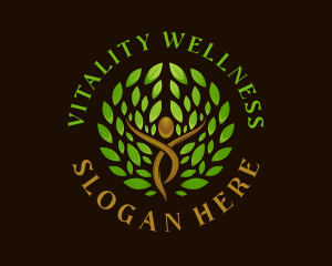 Wellness Nature Meditation logo design