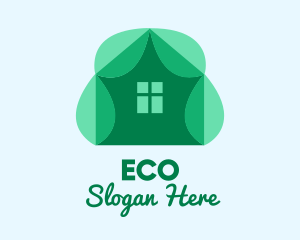 Eco Leaf House  logo design