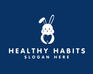 Bunny Rabbit Dental  logo design