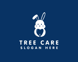 Bunny Rabbit Dental  logo design