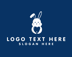 Toothbrush - Bunny Rabbit Dental logo design