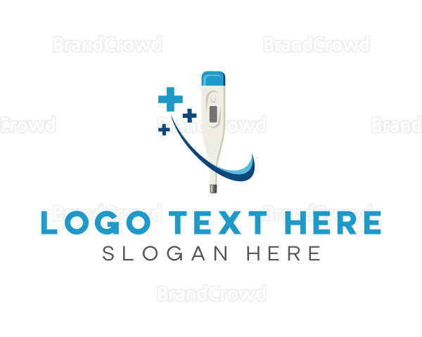 Medical Digital Thermometer Logo