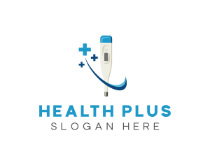 Medical Digital Thermometer logo design