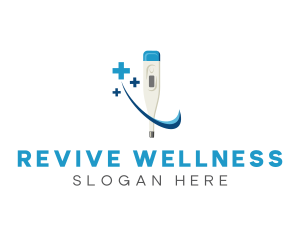 Recovery - Medical Digital Thermometer logo design