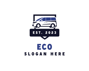 Minivan Car Rideshare Logo