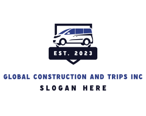 Minivan Car Rideshare Logo