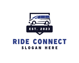 Minivan Car Rideshare logo design