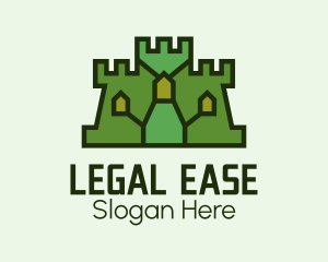 Medieval Castle Structure Logo