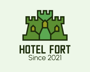 Medieval Castle Structure logo design