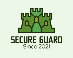 Defense - Medieval Castle Structure logo design