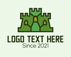 Minecraft - Medieval Castle Structure logo design