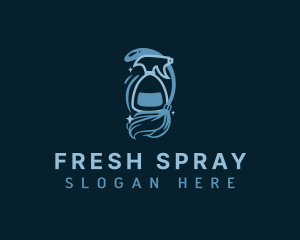 Spray - Sanitation Mop Spray logo design