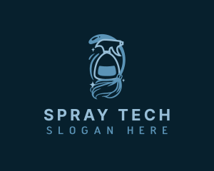 Sanitation Mop Spray logo design