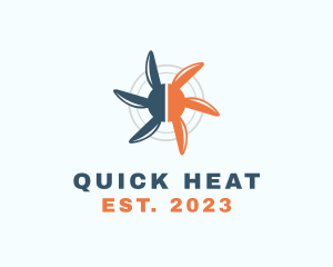 Heating & Cooling Fan  logo design