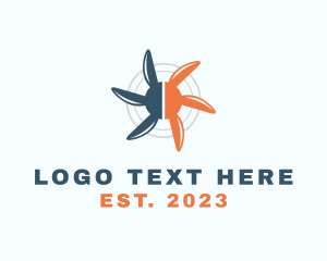 Heating And Cooling - Heating & Cooling Fan logo design