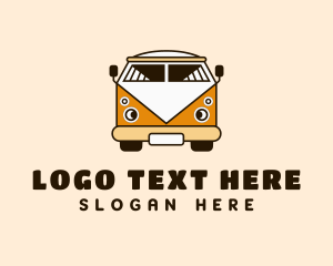 Illustration - Automobile Hippie Van logo design