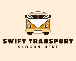 Automobile Hippie Van logo design