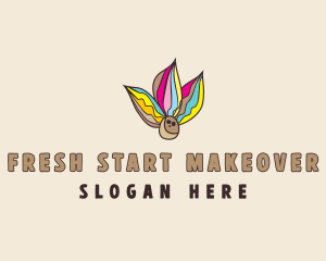 Natural Coconut Leaves logo design