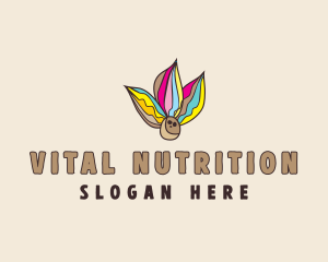 Natural Coconut Leaves logo design