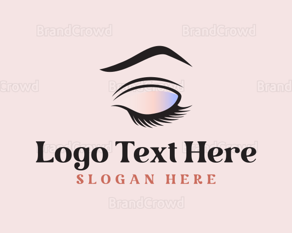Lash Eyebrow Cosmetics Beauty Logo