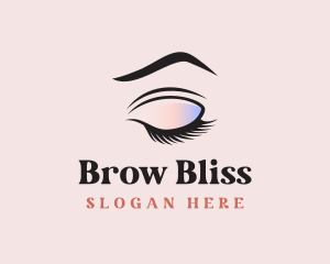 Lash Eyebrow Cosmetics Beauty logo design