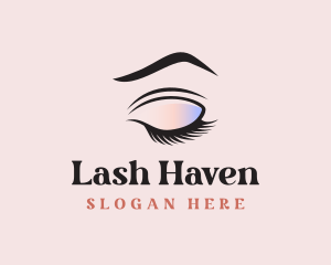 Lash Eyebrow Cosmetics Beauty logo design