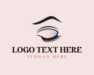 Lashes - Lash Eyebrow Makeup logo design
