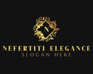 Stylish Floral Salon logo design