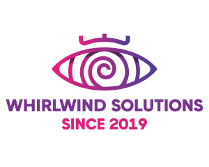 Whirl - Hypnotic Eye Optometrist logo design