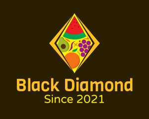 Mixed Fruit Diamond logo design