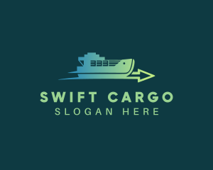 Shipping - Logistics Cargo Ship logo design